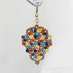 Hook pierces - Bronze brass - Earrings Grapes Xochitl - Hook pierces - Bronze brass - Laiton bronze